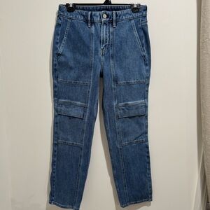 White House Black Market High-Rise Straight Leg Utility Jeans – Size 4